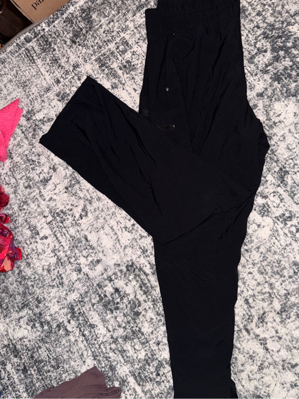 Comfort Stretch Black wide leg scrub pants for Women